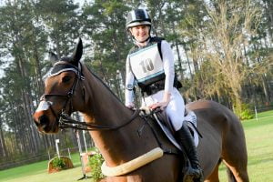 smiling competitor on horse at Red Hills in Tallahassee