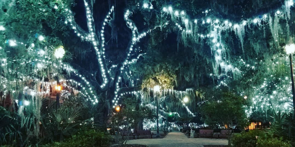 Chain of Parks Christmas lights display